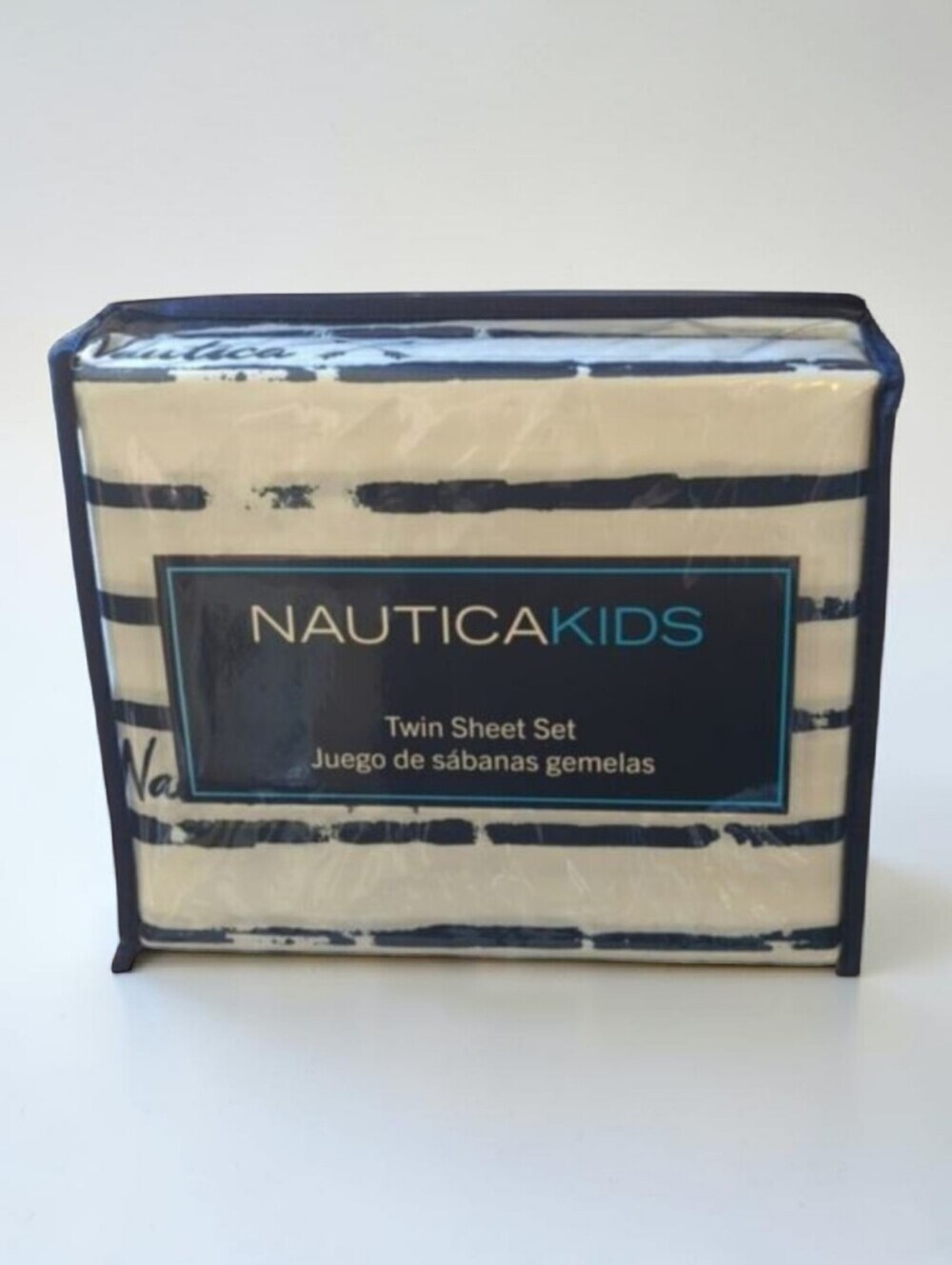 Nautica Kids Twin Sheet Set White and Blue Arrows 2021